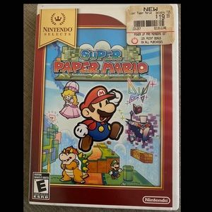 *SOLD*  Super Paper Mario Nintendo Selects for Nintendo Wii